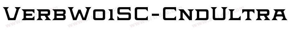 VerbW01SC-CndUltra Regular字体转换